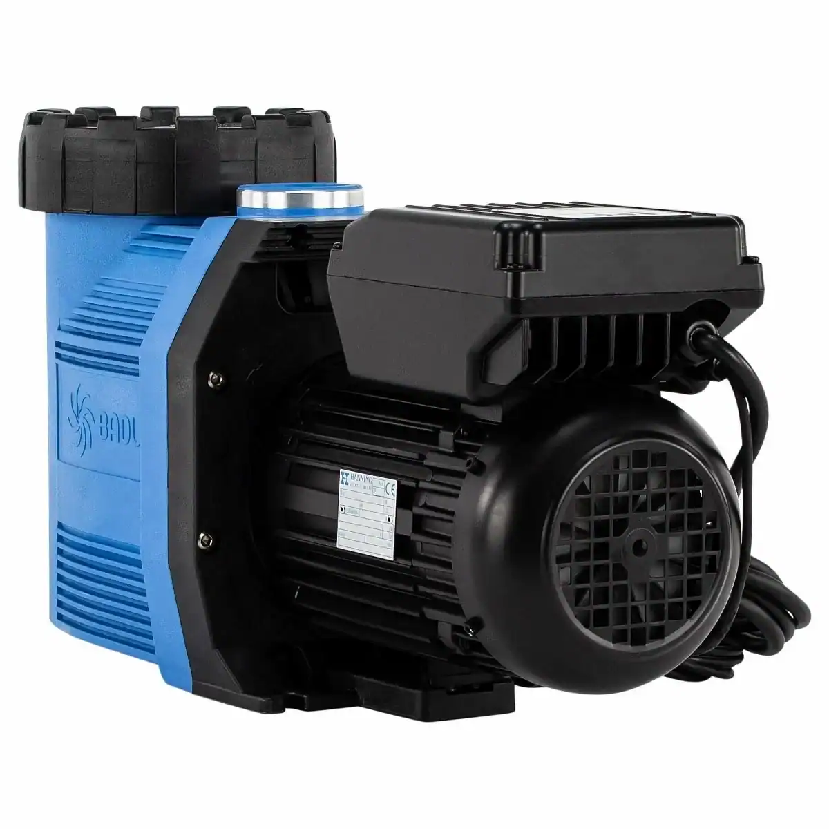 Pompe à piscine variable Badu Prime Eco VS pour un entretien de piscine économe en énergie.