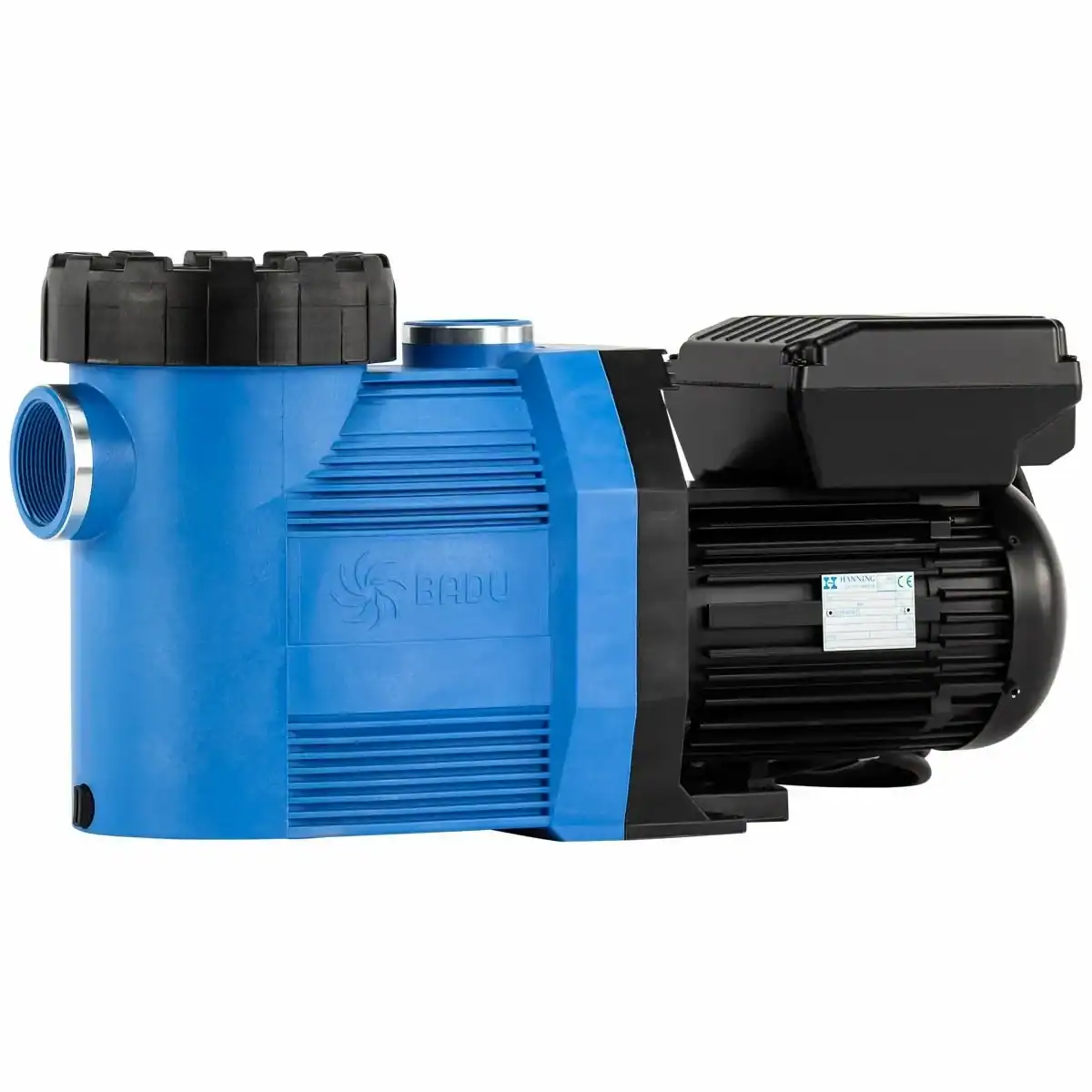 Pompe à piscine variable Badu Prime Eco VS pour un entretien de piscine économe en énergie.