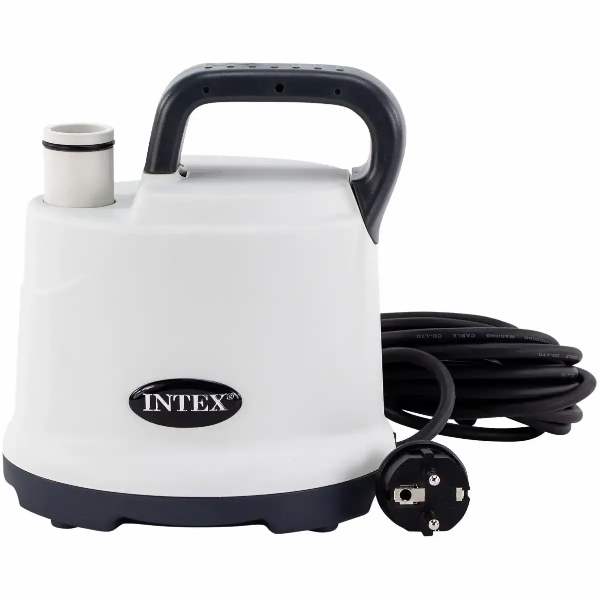 Pompe submersible Intex pour la circulation et la filtration de l'eau de piscine, idéale pour l'entretien de l'eau propre.