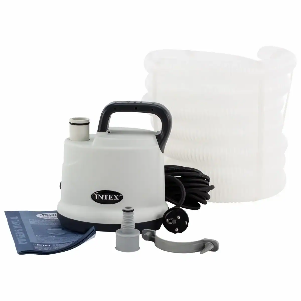 Pompe submersible Intex pour la circulation et la filtration de l'eau de piscine.