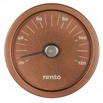 Thermomètre en aluminium Rento - cuivre/marron
