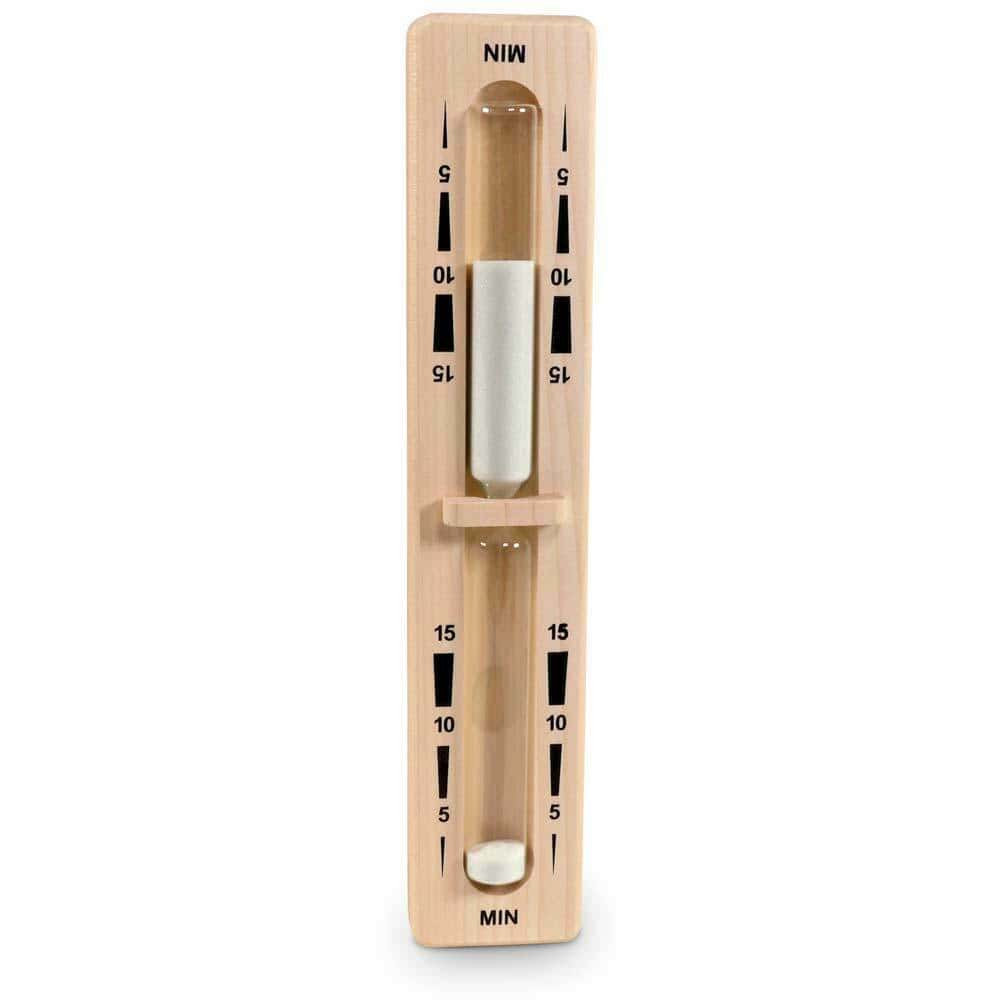 Sablier de sauna Premium 15 min. - Sable blanc - Eliga