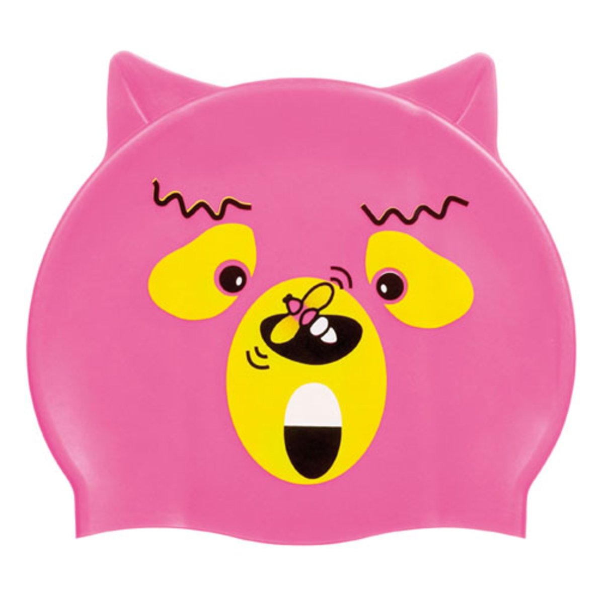 Beco bonnet de bain enfant Silicone Unisex - Motif animal rose