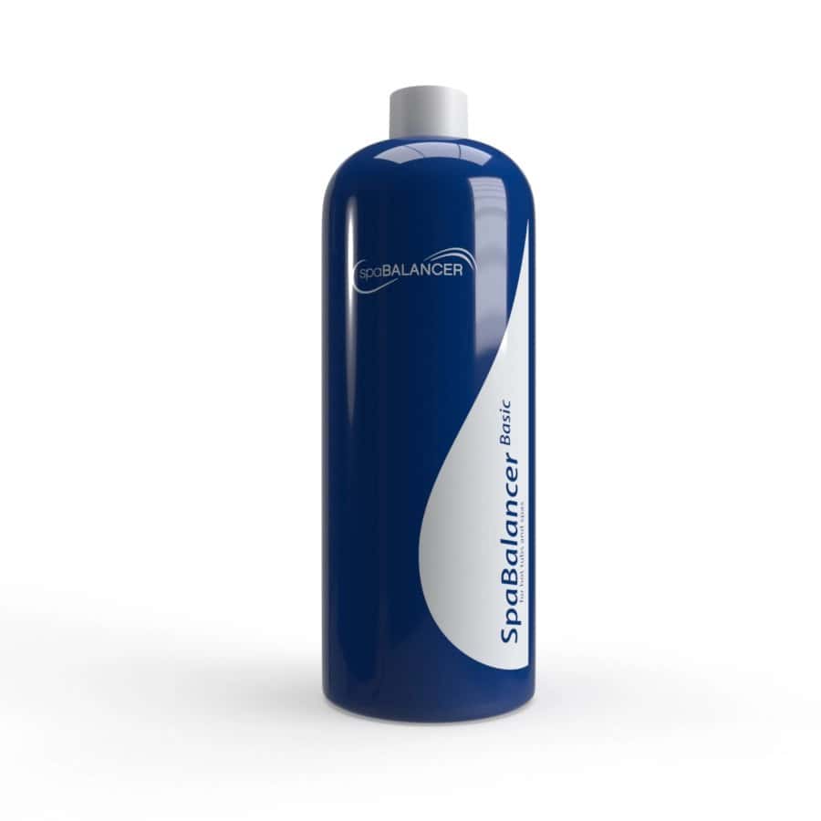 Flacon de traitement de l'eau SpaBalancer pour piscine sans chlore.