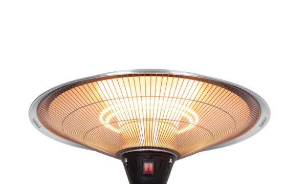 Chauffage de terrasse Eurom PD2100 XXL, 2100W, usage extérieur, radiateur de chaleur.