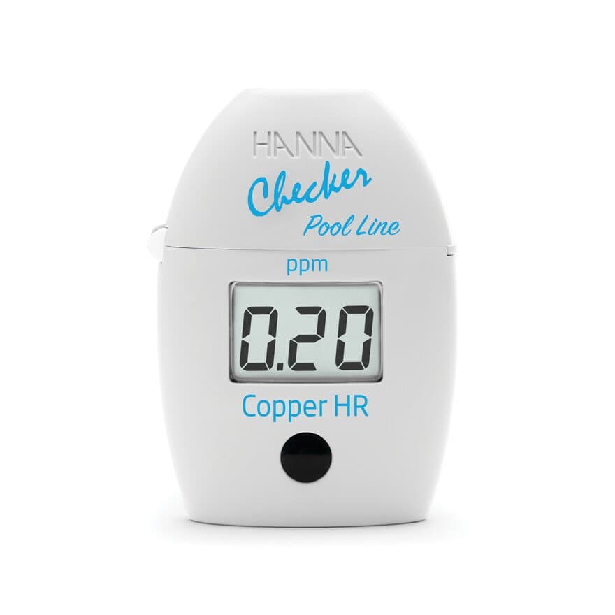 Testeur d'eau de piscine numérique pour la teneur en cuivre, modèle HANNE Checker.
