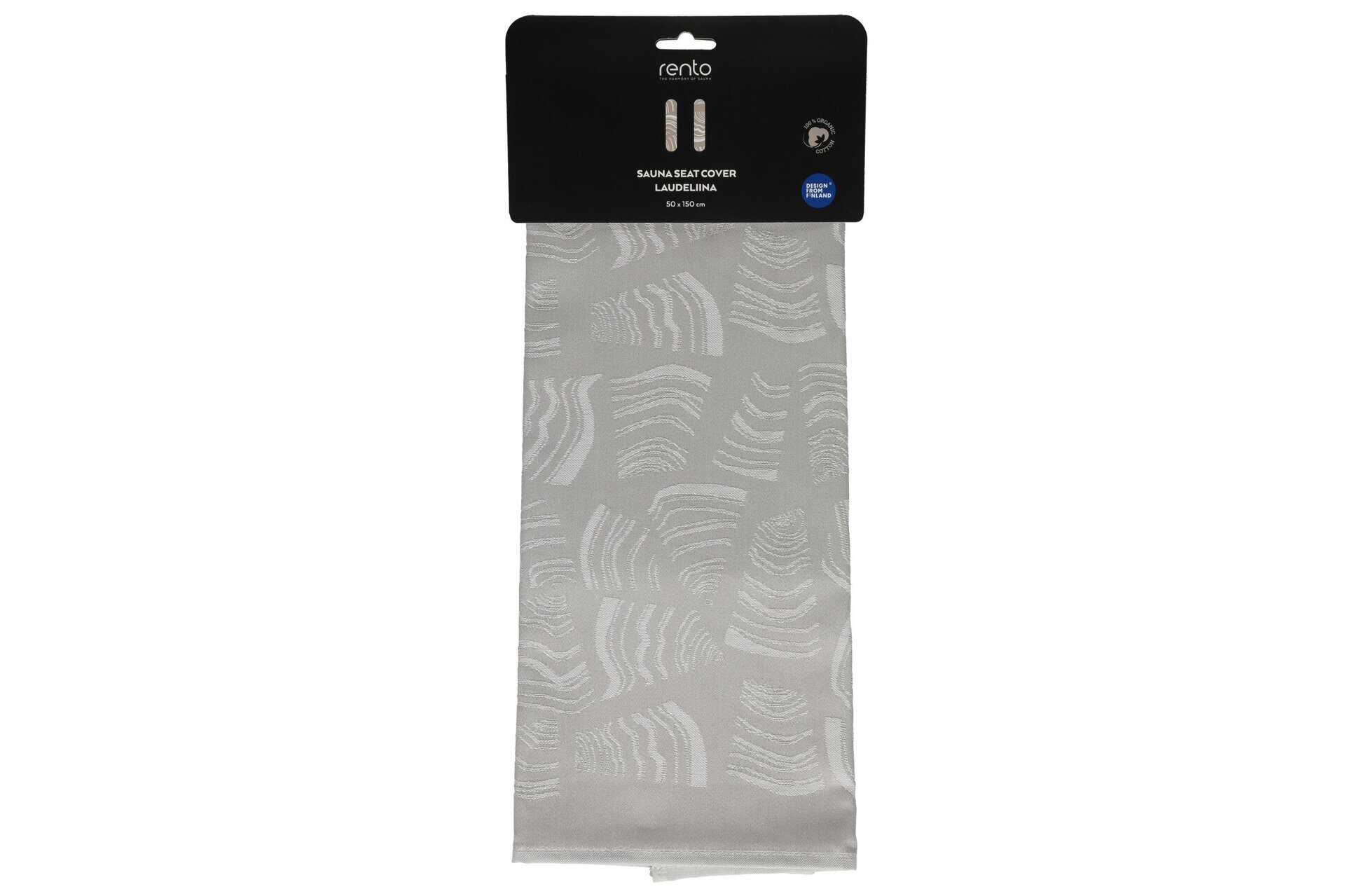 Serviette de bain grise 50x150 cm, idéale pour la sauna et la piscine.