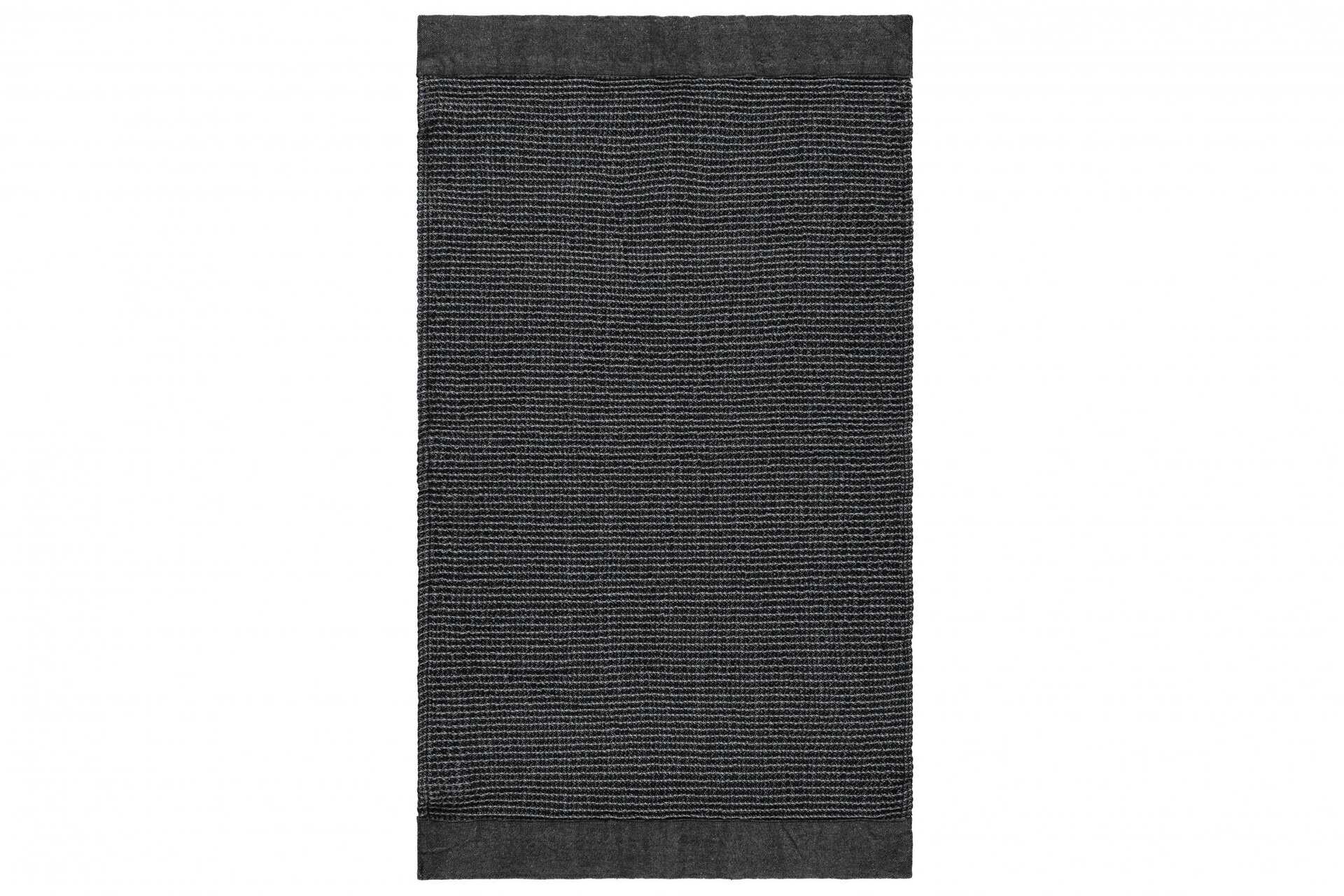 Serviette de sauna noir/gris 90x180 cm - Rento Kenno.