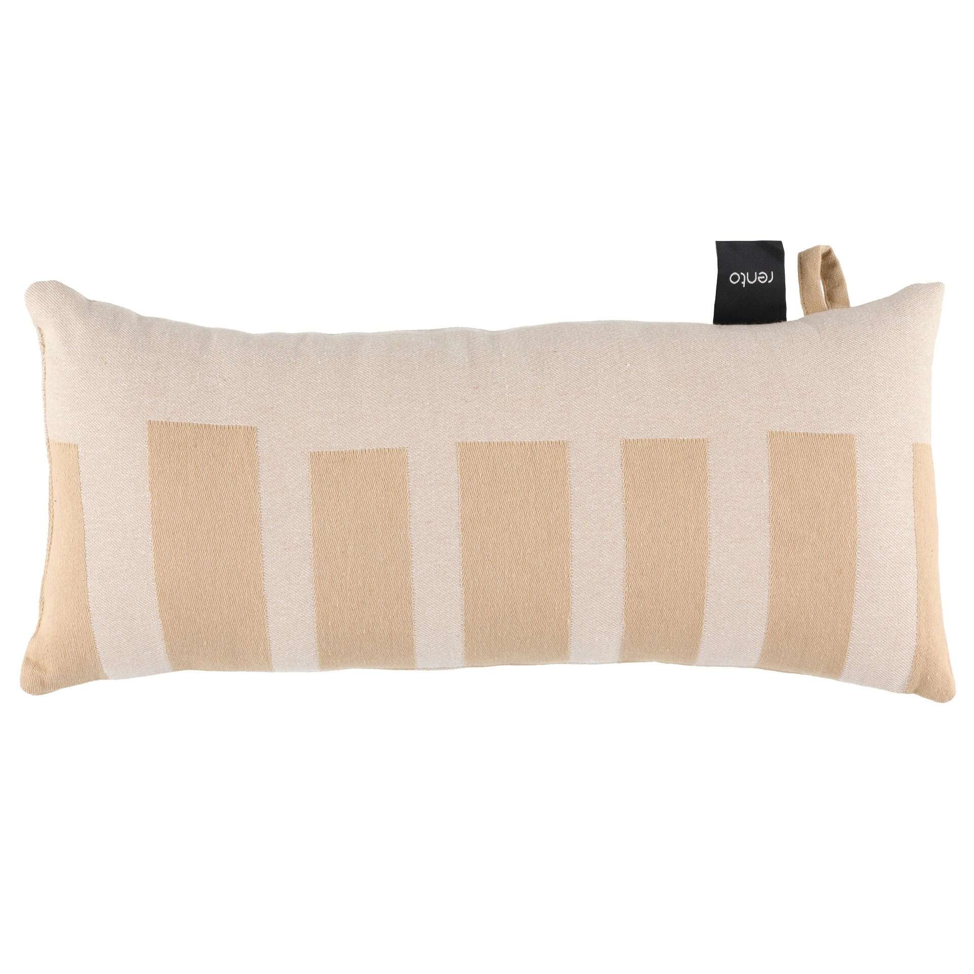 Coussin de sauna beige pour un confort et une détente supplémentaires.