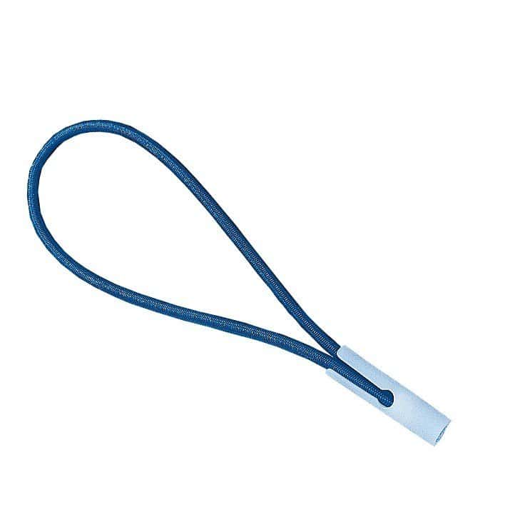Tendeur pour bâche de couverture avec fixation, bleu, 25 cm, adapté à la couverture de piscine.