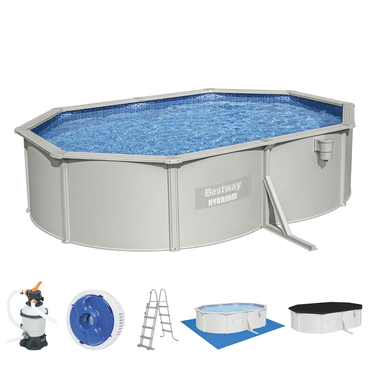 Grande piscine Bestway Hydrium 500x360x120 cm pour le plaisir estival.