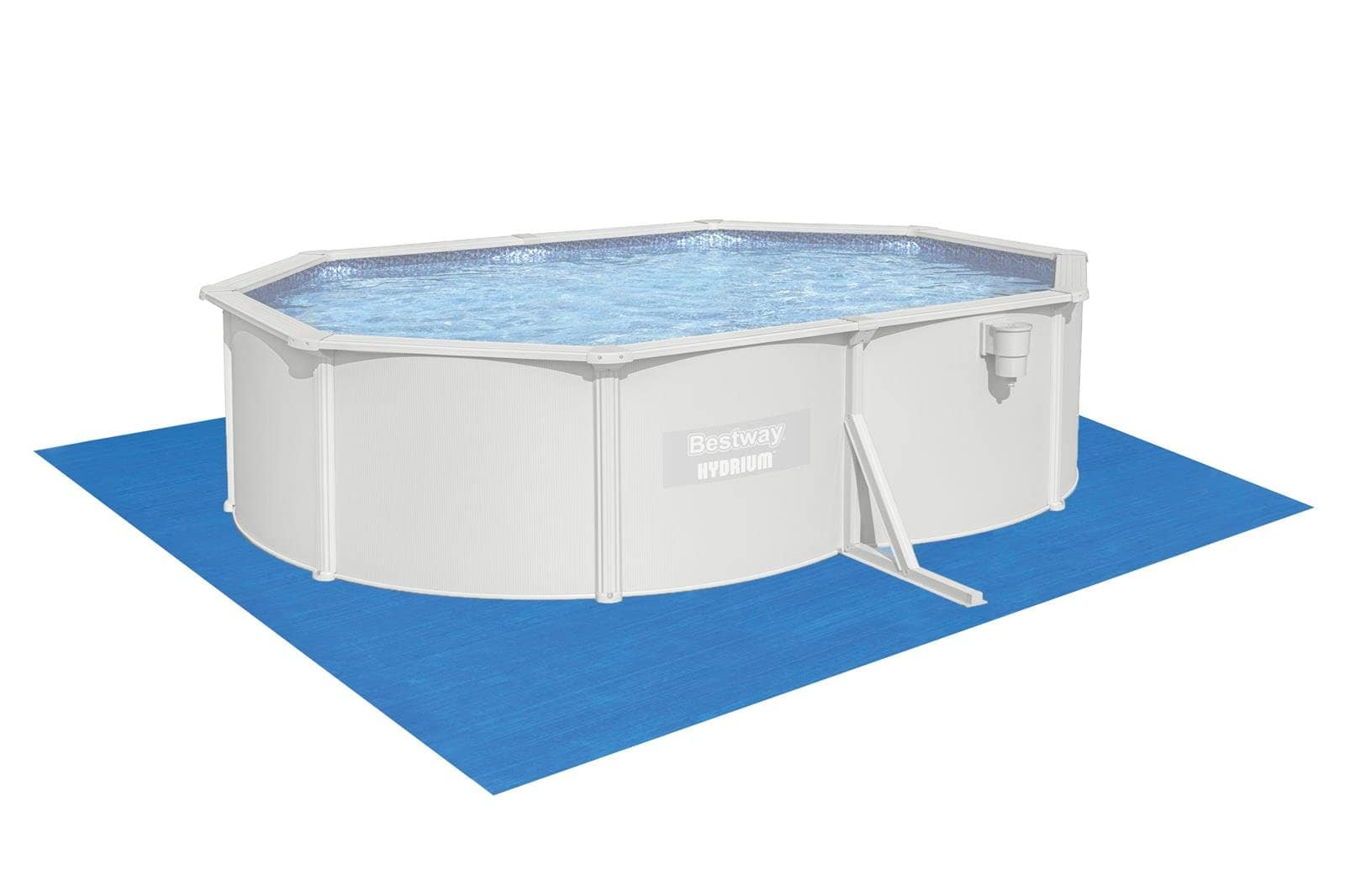 Piscine Hydrium 500x360x120 cm avec construction robuste.