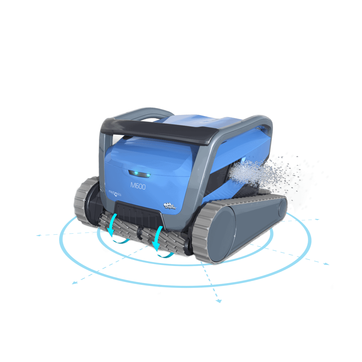Robot de piscine robuste pour un nettoyage automatique.