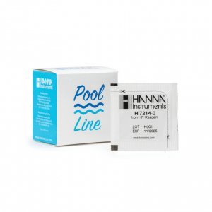 Tube à réactif pour la teneur en fer dans l'eau de piscine, compatible avec le HI7214-25.