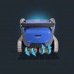 Robot nettoyeur de piscine M600 avec circulation d'eau et filtres.