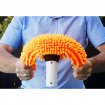 Brosse en microfibre pour le nettoyage de piscine, idéale pour nettoyer les parois et le fond de la piscine.