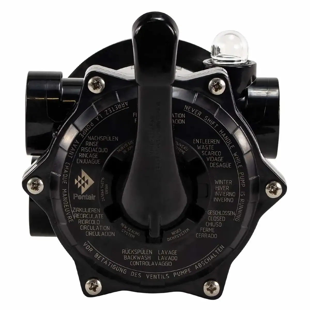 Vanne 6 voies Pentair 1,5" sidemount pour filtre à sable Triton