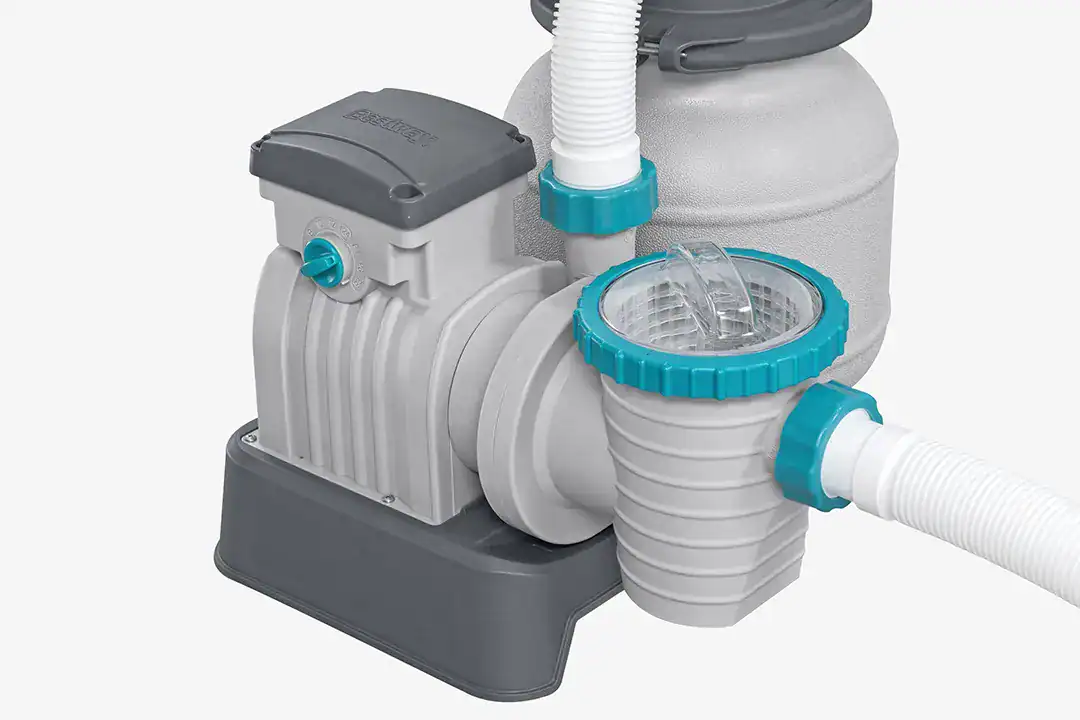 Pompe à sable Bestway Flowclear pour le nettoyage de piscine, capacité de 6 m³/h.