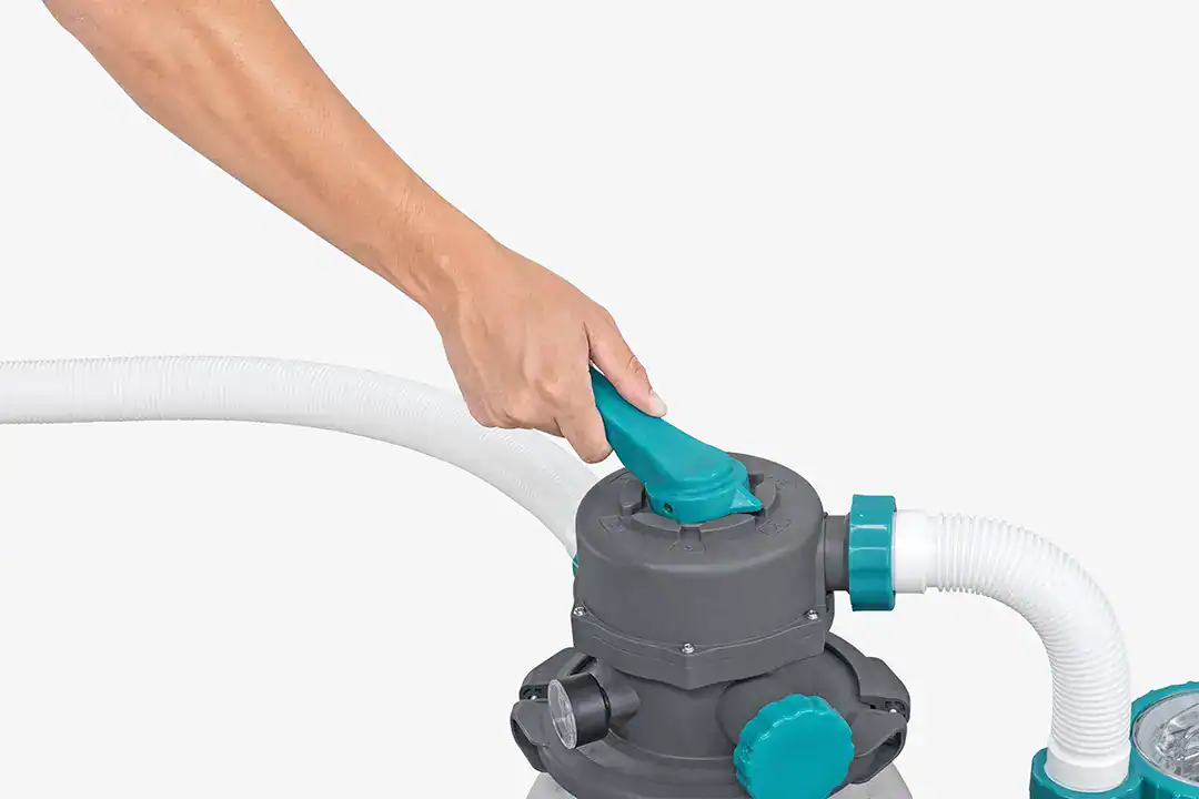 Pompe à sable pour piscines, 6 m³/h, facile à installer et à utiliser.