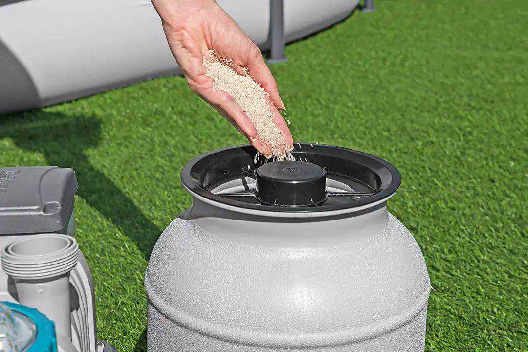 Pompe à sable pour piscine, adaptée pour Bestway Flowclear, 6 m³/h. Entretien facile et optimal.