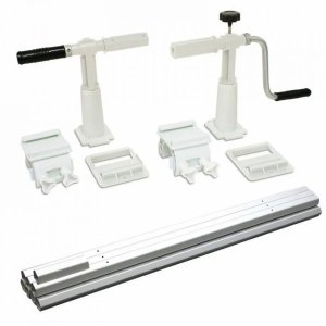 Système d'enroulement Solaris 2 pour piscine, largeur réglable, accessoires inclus.