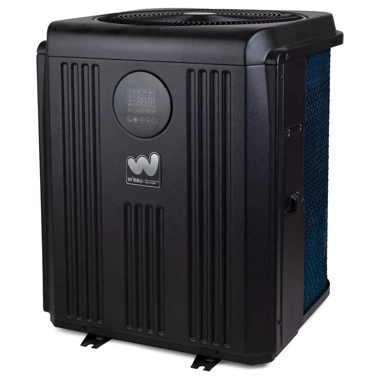 Pompe à chaleur piscine Inverter pour un chauffage économe en énergie des piscines. Design compact et silencieux, idéal.