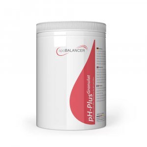 Granulé SpaBalancer pH-Plus pour réguler la valeur du pH dans les piscines.