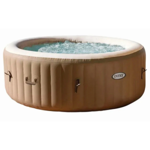 Jacuzzi gonflable Intex Pure Spa Bubble Therapy pour 4 personnes, idéal pour la détente à la maison.