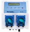 Système compact de gestion de piscine avec capteurs pH et redox pour piscines.