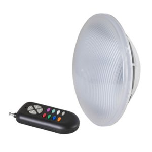 Lampe LED RGB pour piscines avec télécommande.