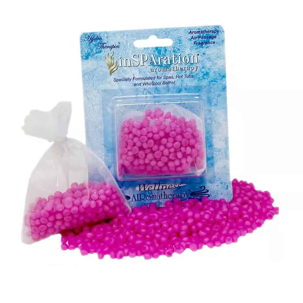 Perles de baume aromatique pour spa et bain à remous.