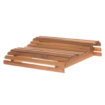 Appuie-tête de sauna en bois d'aulne thermotraité pour la détente.