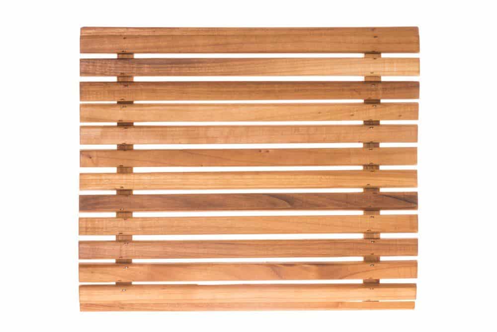 Miroir en bois d'aulne pour appui-tête de sauna, thermotraité et durable.
