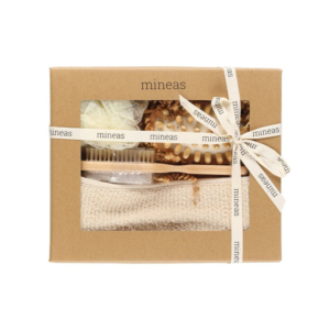 Coffret cadeau spa de luxe en 4 pièces, dans un emballage cadeau, idéal pour la détente.
