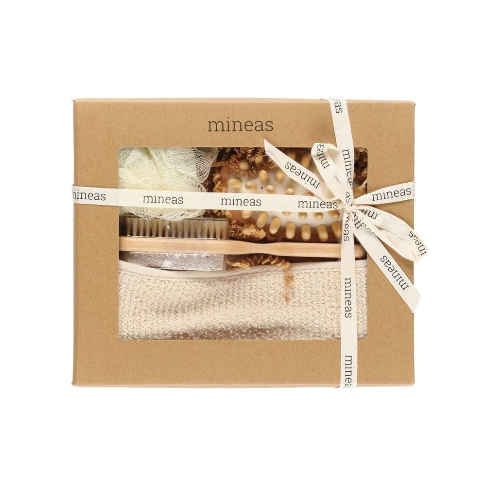 Coffret cadeau spa de luxe en 4 pièces, dans un emballage cadeau, idéal pour la détente.