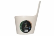 Seau de sauna Rento Pisara blanc pour utilisation dans les saunas et salles de bains.