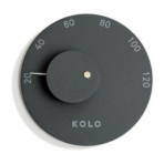 Thermomètre de sauna Kolo - Noir