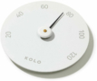 Thermomètre de sauna KOLO en blanc pour mesurer la température.