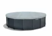 Piscine Intex Graphite Grey avec pompe à filtre à sable et accessoires.