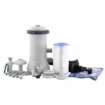 Pompe filtrante Intex C530 pour piscines, 2271 litres/heure, cartouche filtrante et accessoires inclus.