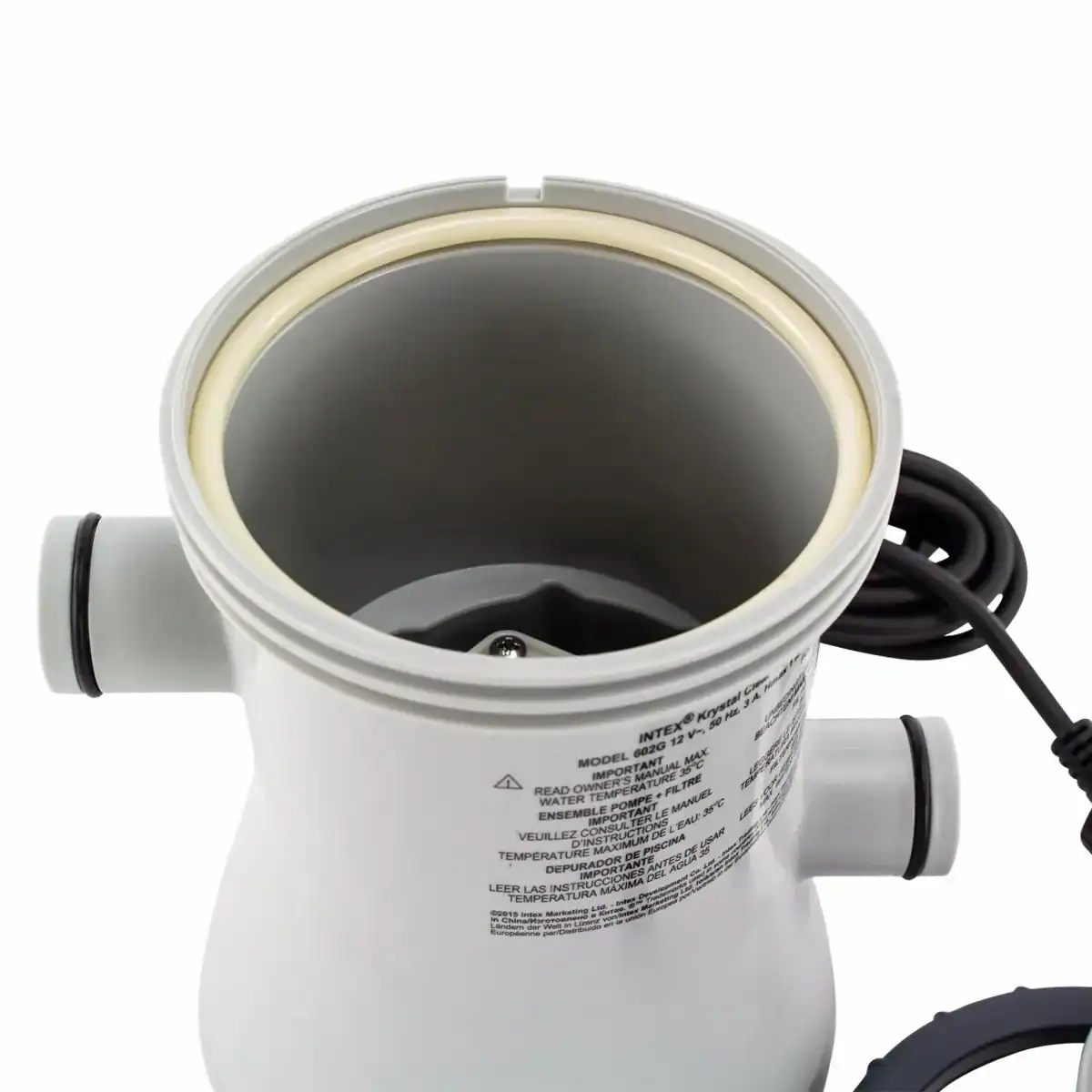 Pompe filtrante Intex C330 pour piscines, 1250 litres par heure, filtration de l'eau efficace.
