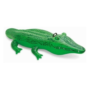 Crocodile gonflable pour la piscine, 168 cm de long, adapté aux enfants et aux adultes.
