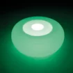 Pouf gonflable LED pour l'intérieur et l'extérieur, convivial et confortable.