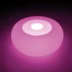 Pouf gonflable LED Intex avec lumière d'éclairage colorée, idéal pour l'intérieur et l'extérieur.