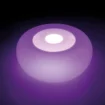 Pouf gonflable LED avec effet d'éclairage coloré pour l'intérieur et l'extérieur.