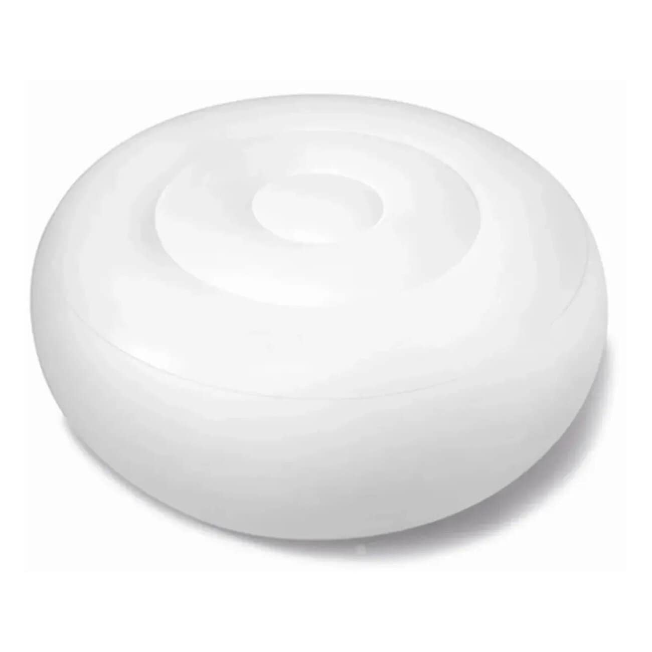 Pouf gonflable LED Intex blanc, sac de assise confortable avec éclairage pour l'intérieur et l'extérieur.