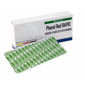 Pastilles de test pH Phenol Red pour eau de piscine, 100 pièces, utilisation simple.