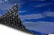 Bâche de couverture solaire pour piscine, noir/bleu.