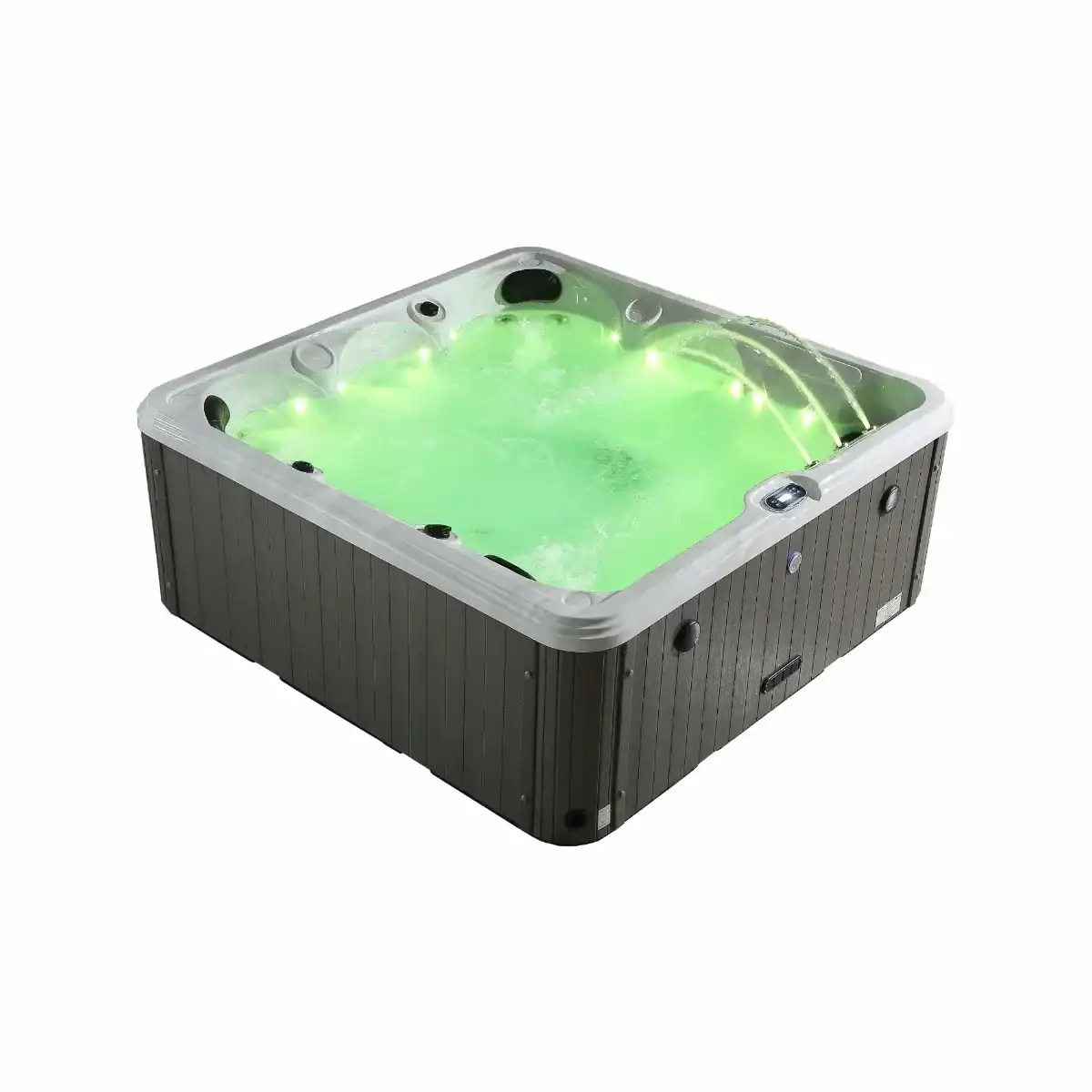 Piscine LED avec éclairage pour le luxe et la détente.