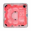 Spa gonflable de luxe avec éclairage LED et jets de massage pour la détente.